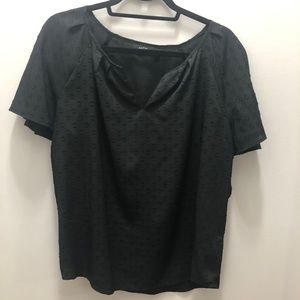 Apt 9 textured short sleeve blouse